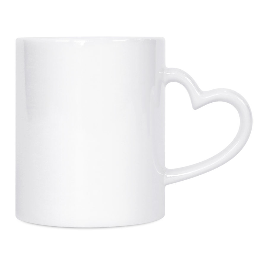 손잡이하트백색머그컵